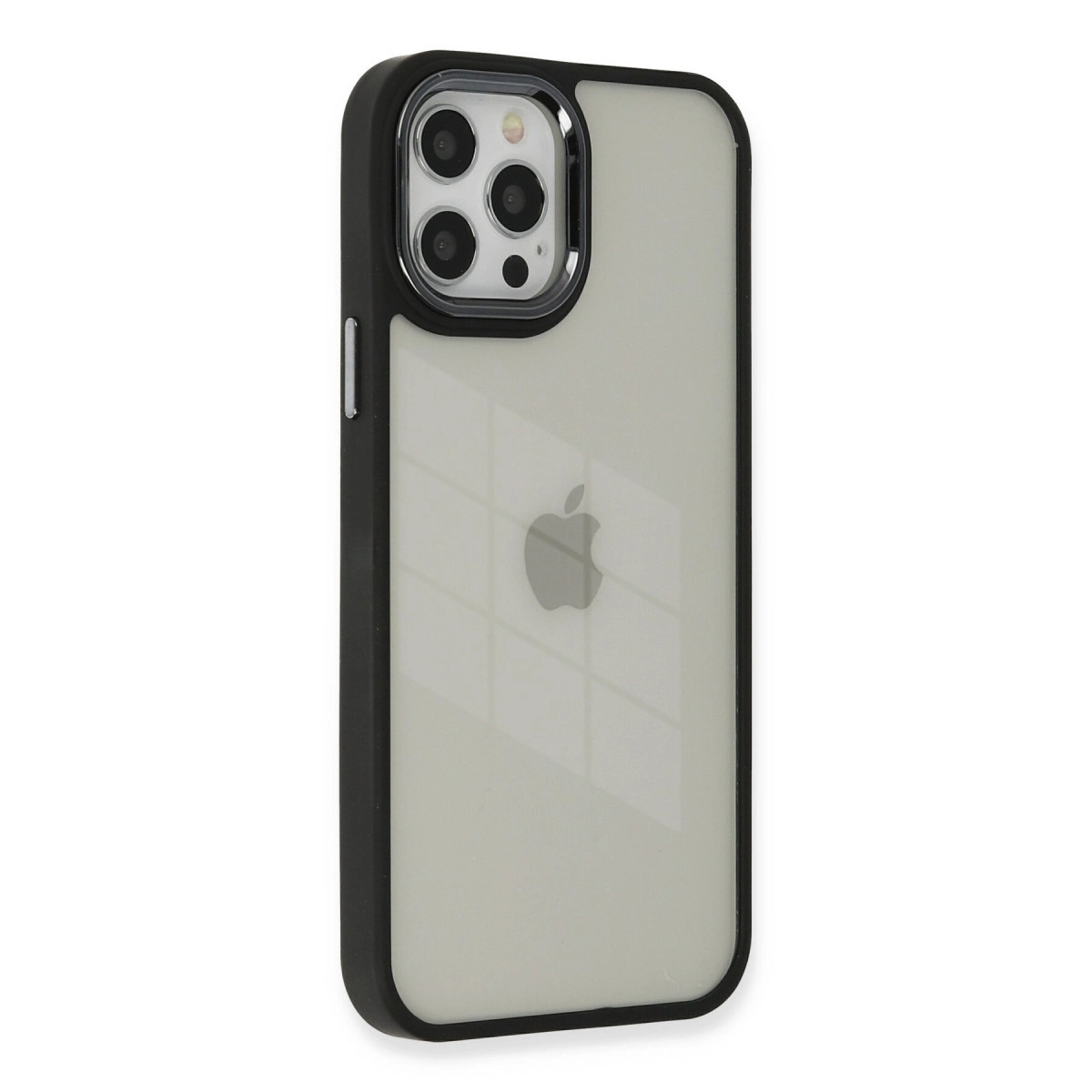 BUĞZ İphone 12 Pro Max Kılıf Dora Kapak - Siyah