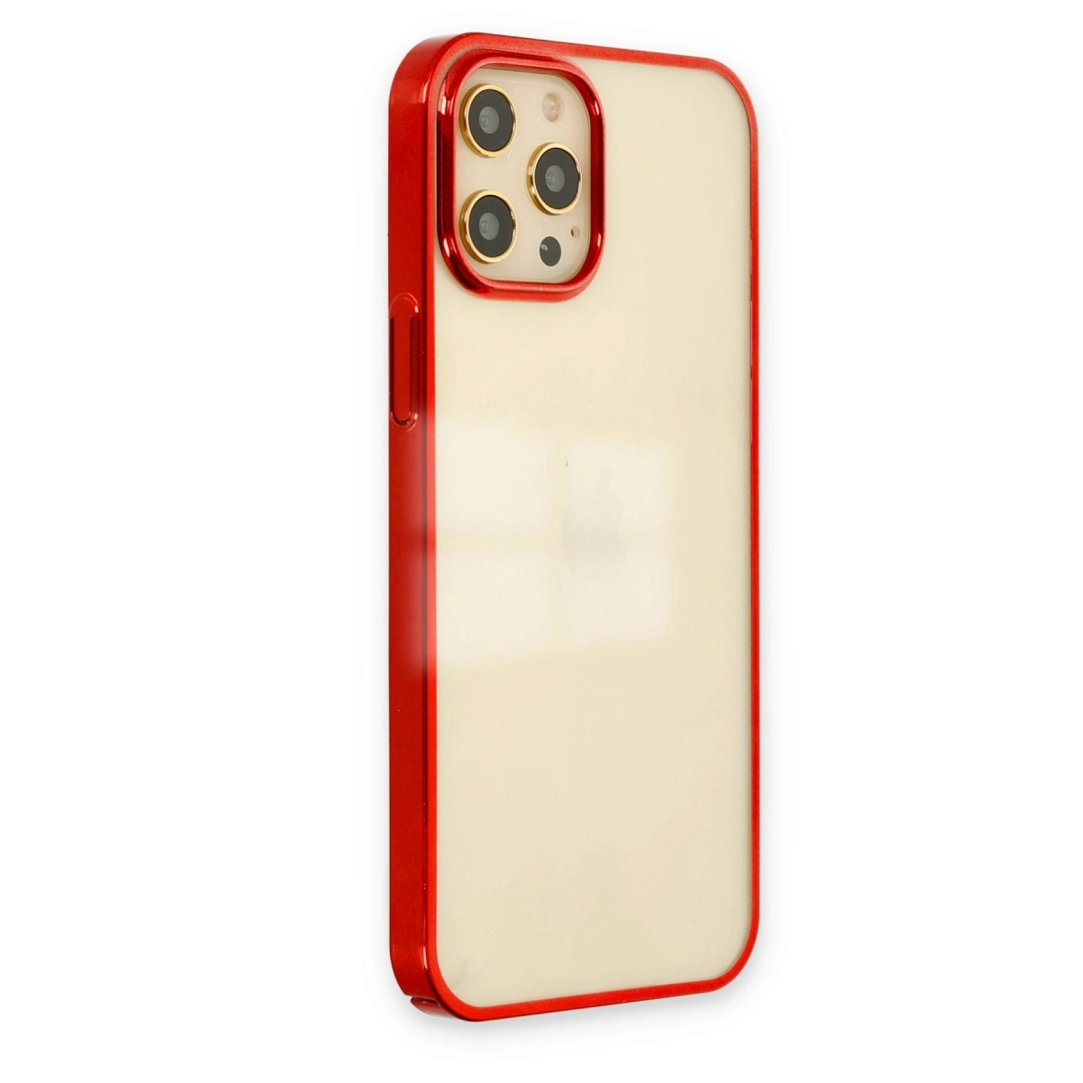 BUĞZ İphone 12 Pro Max Kılıf Element Silikon - Kırmızı
