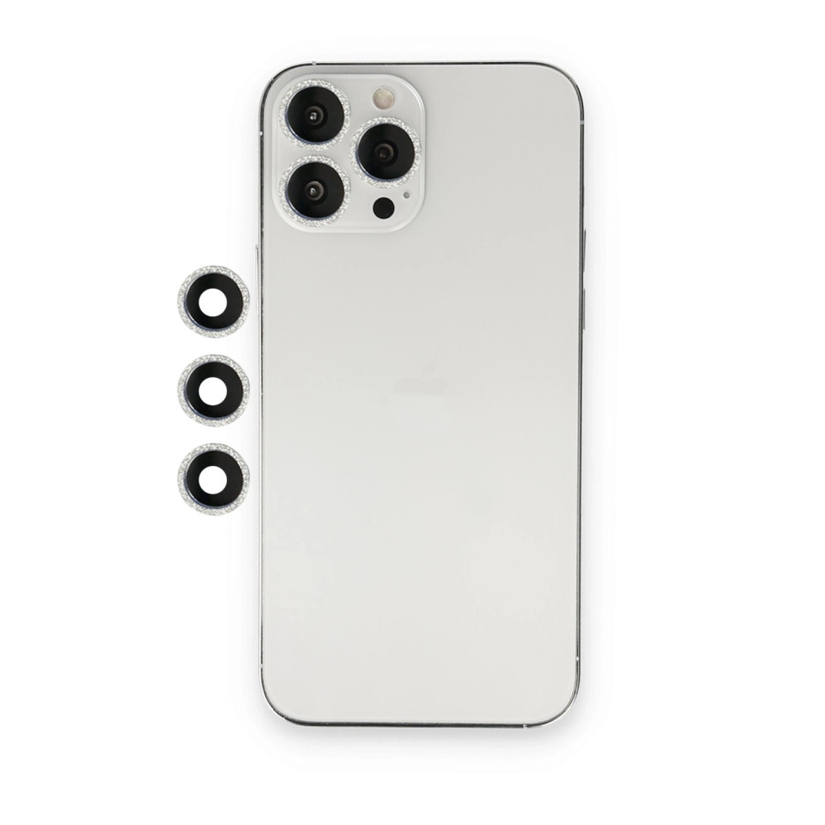 BUĞZ İphone 12 Pro Shine Kamera Lens - Gümüş