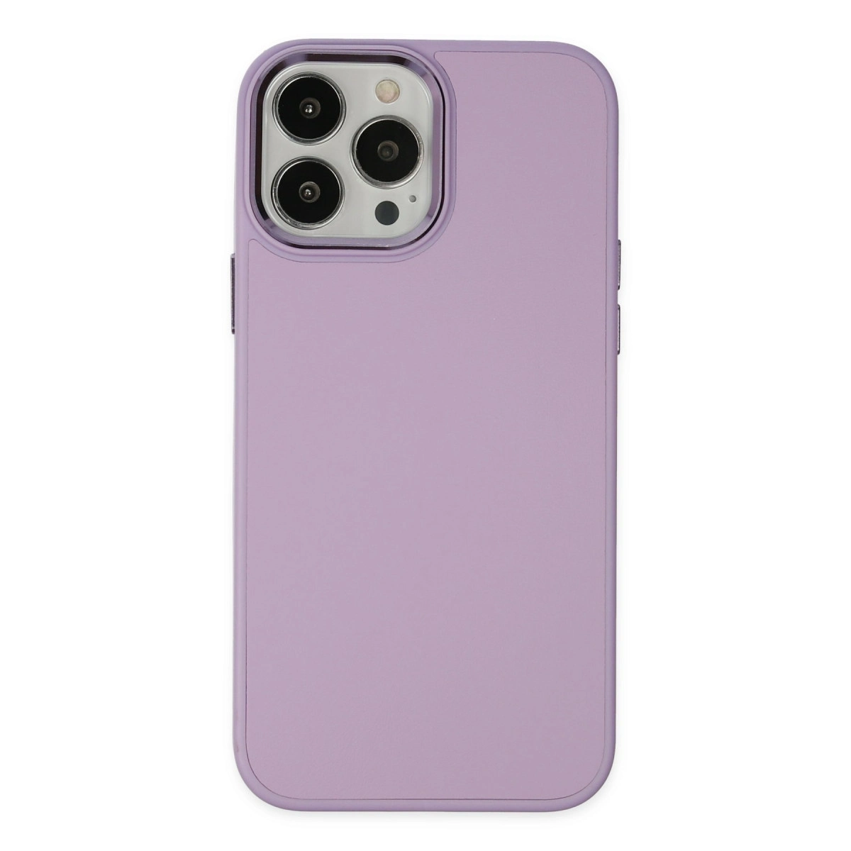 BUĞZ İphone 13 Pro Kılıf Asya Deri Silikon - Lila
