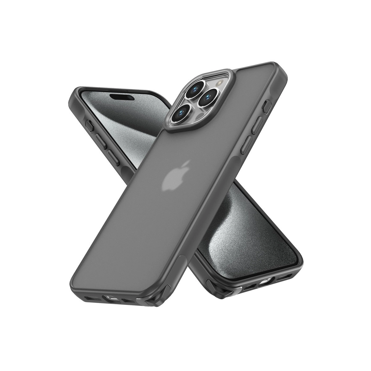BUĞZ İphone 13 Pro Max Kılıf Elegant Kapak - Titan Gri