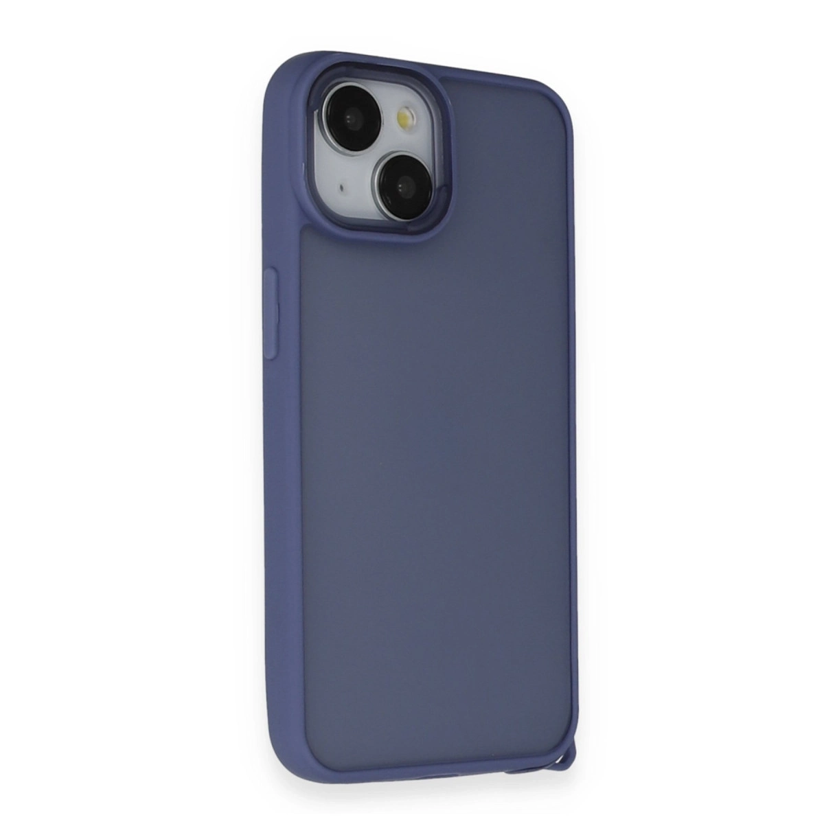 BUĞZ İphone 14 Kılıf Elegant Kapak - Açık Mavi