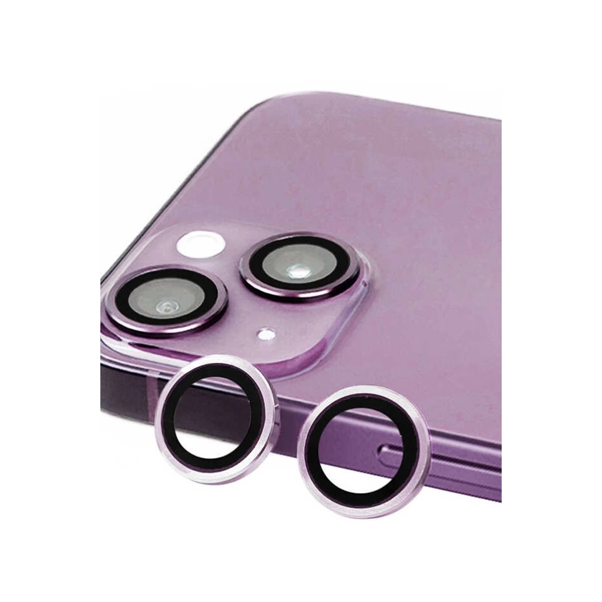 BUĞZ İphone 14 Plus Raze Metal Kamera Lens - Mor