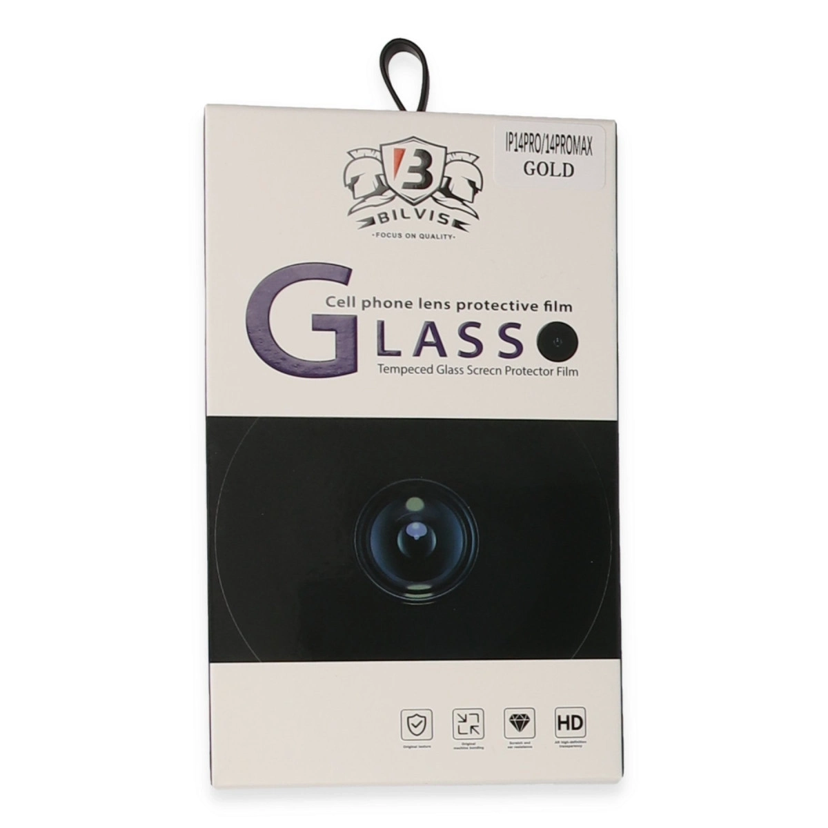 BUĞZ İphone 14 Pro Max Bilvis Titan Kamera Lens - Gold