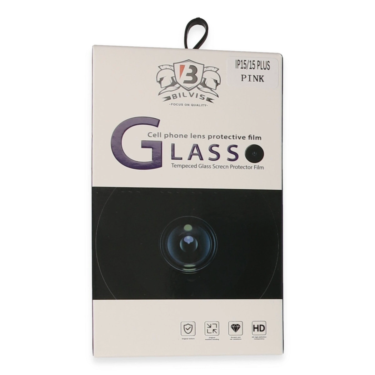 BUĞZ İphone 15 Bilvis Titan Kamera Lens - Pembe
