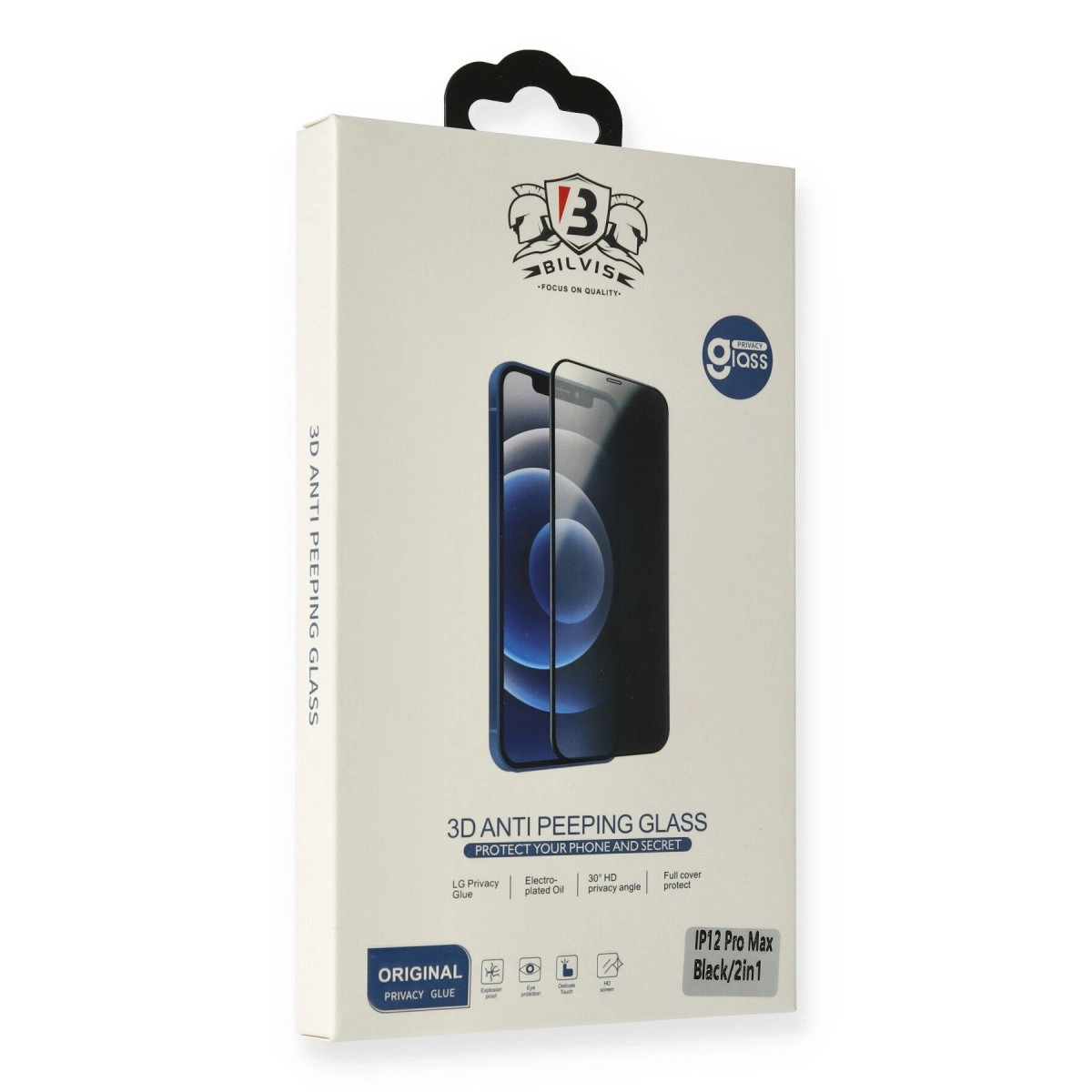 BUĞZ İphone 15 Pro Max Bilvis Hayalet Cam Ekran Koruyucu