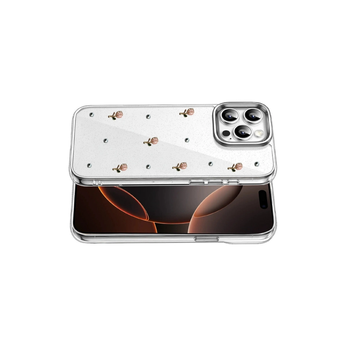 BUĞZ İphone 15 Pro Max Fiyonk Desenli Kapak - Desen 6