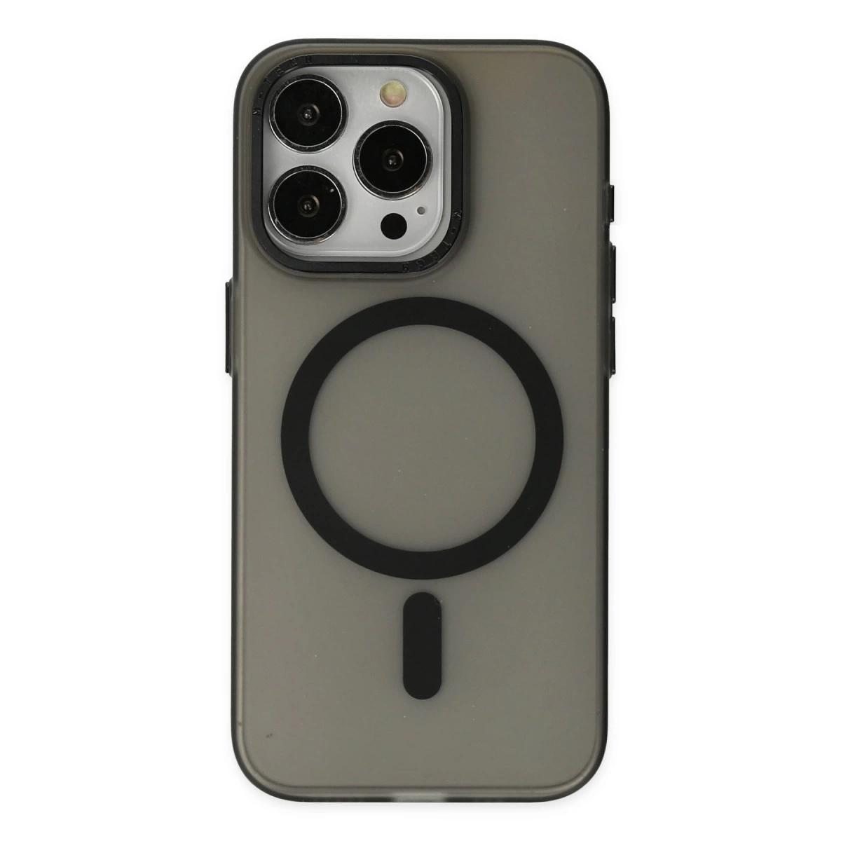 BUĞZ İphone 15 Pro Max Kılıf Lodos Magneticsafe Mat Kapak - Siyah