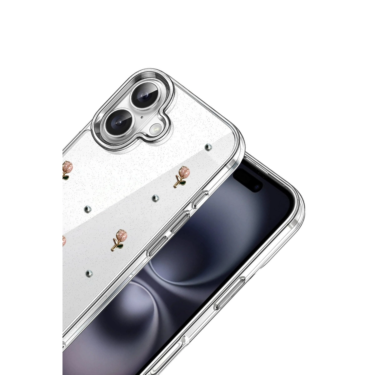 BUĞZ İphone 16 Plus Fiyonk Desenli Kapak - Desen 6