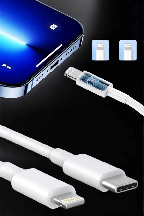 BUĞZ Iphone İOS Uyumlu Hızlı Şarj Kablosu Type C To Lightning 12 13 14 15 Pro Max