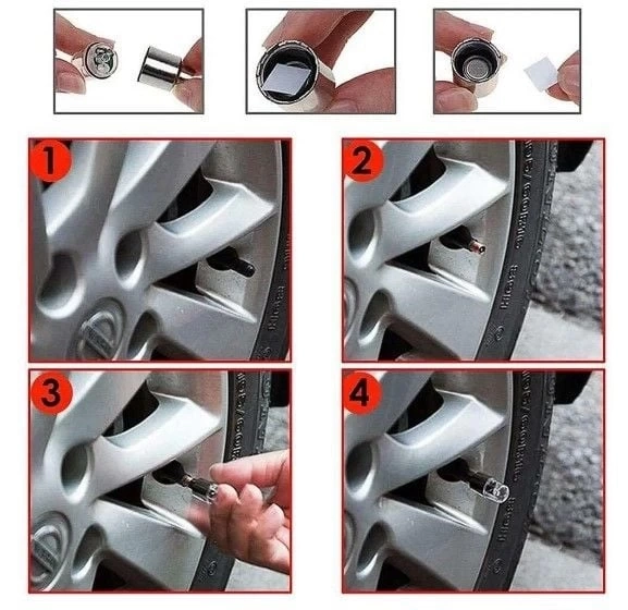 BUĞZ Işıklı Bisiklet Araba Sibop Kapağı 2 Adet