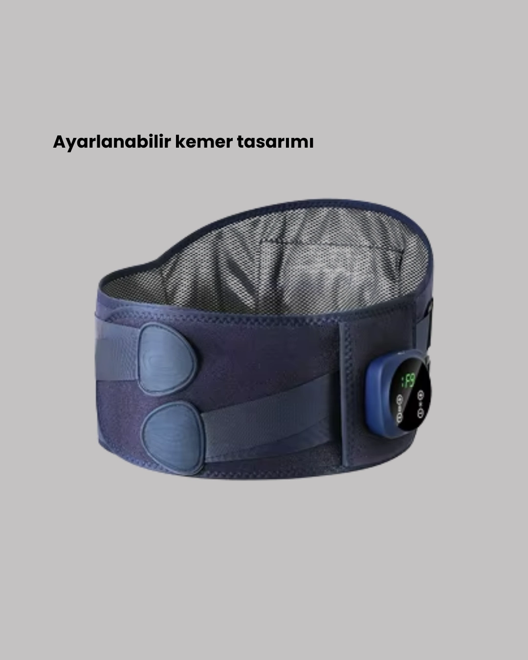 BUĞZ Dijital Ekranlı Isıtmalı Masaj Kemeri Bel Çevresi 100 cm Altı İçin Uygun