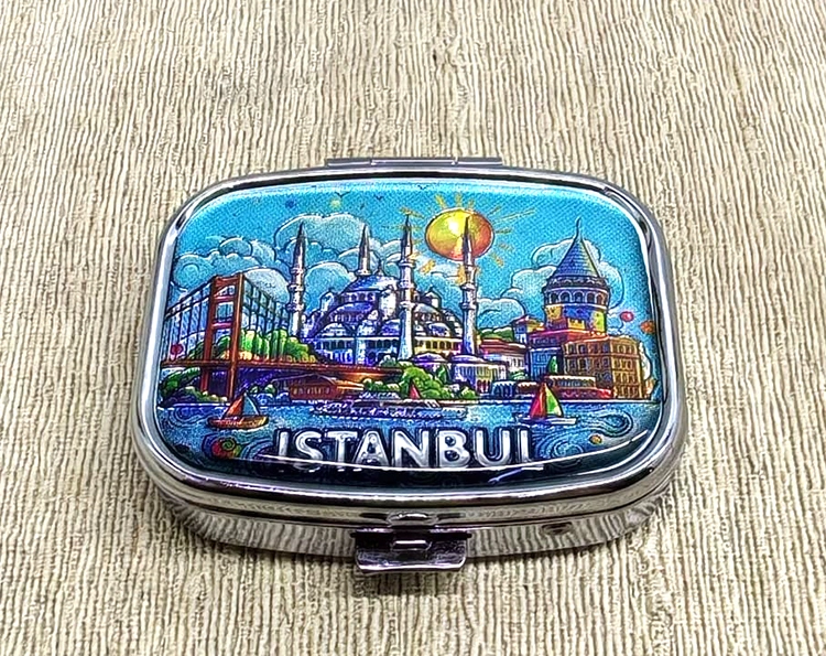 BUĞZ İSTANBUL TEMALI İLAÇ KUTUSU - MODEL 9
