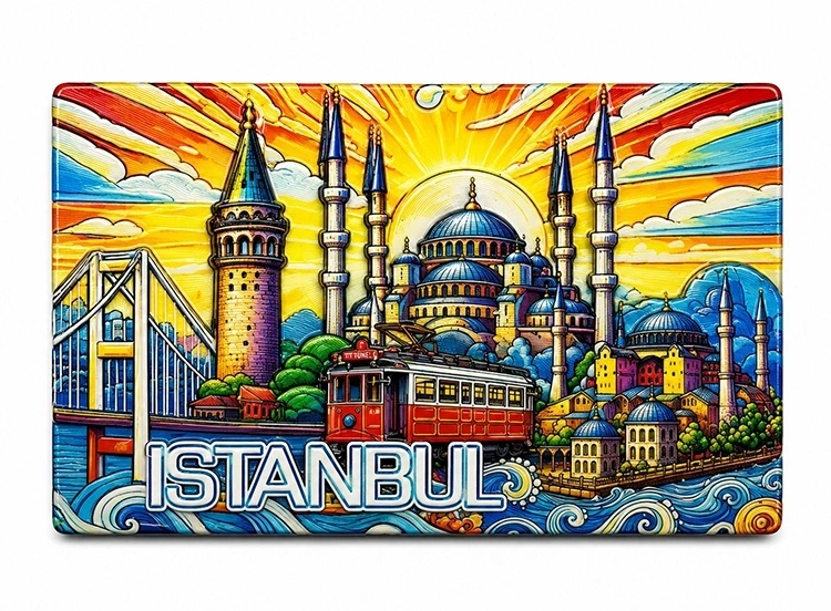 BUĞZ İstanbul Temalı Silikon Buzdolapı Süsü Magnet Alk5377