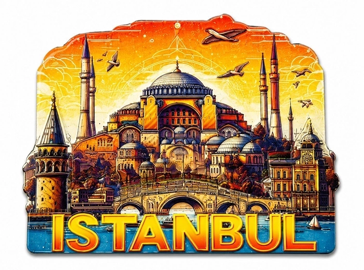 BUĞZ İstanbul Temalı Silikon Buzdolapı Süsü Magnet Alk5378