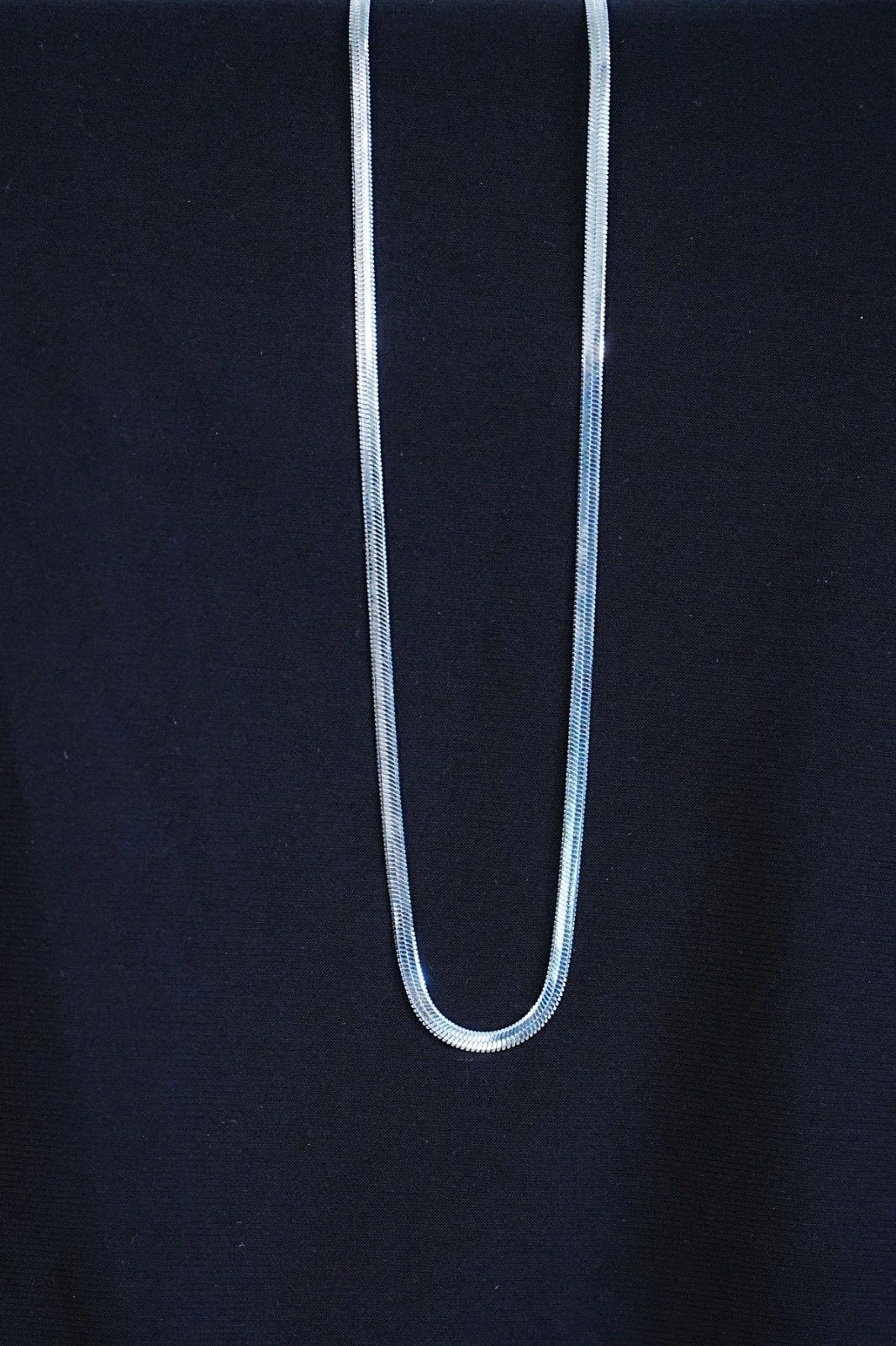 BUĞZ İTALYAN ÇELİK KOLYE 45CM 4MM PASLANMAZ GÜMÜŞ