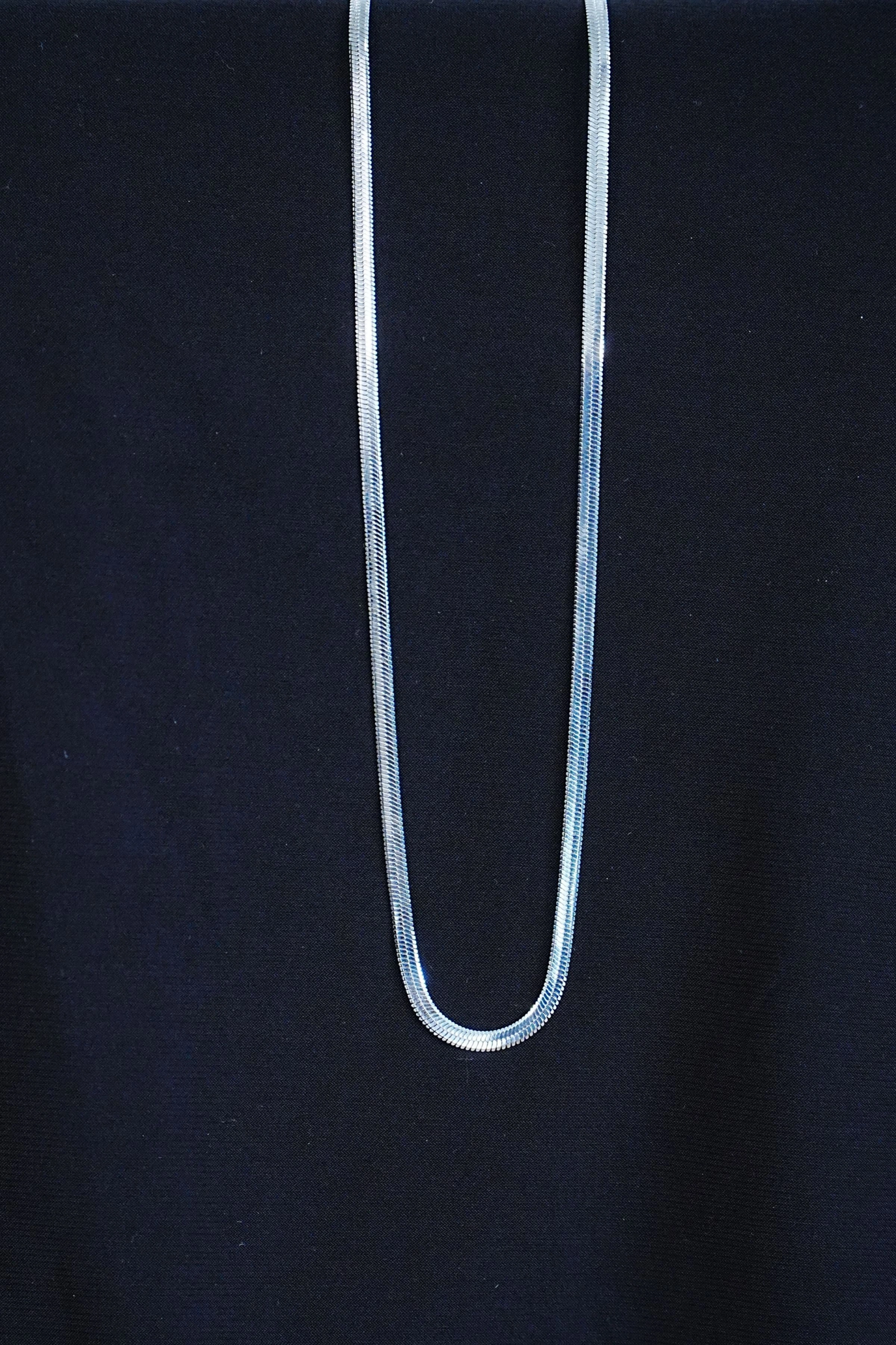 BUĞZ İTALYAN ÇELİK KOLYE 45CM 4MM PASLANMAZ GÜMÜŞ