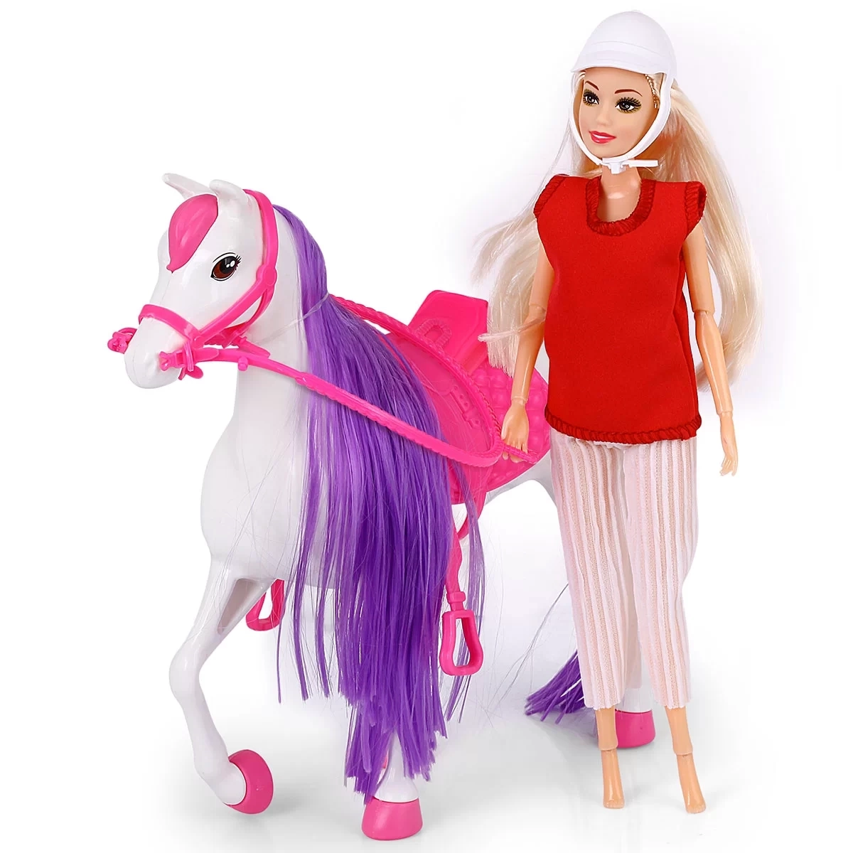 BUĞZ Jasmine Atlı Bebek Beyaz-Pembe BUĞZ Jasmine Atlı Bebek Beyaz-Pembe