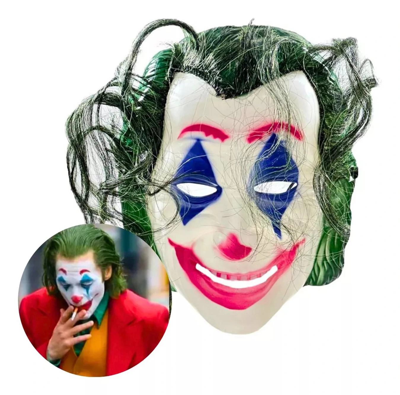 BUĞZ JOAqUİN PHOENİX JOKER MASKESİ YEŞİL SAÇLI