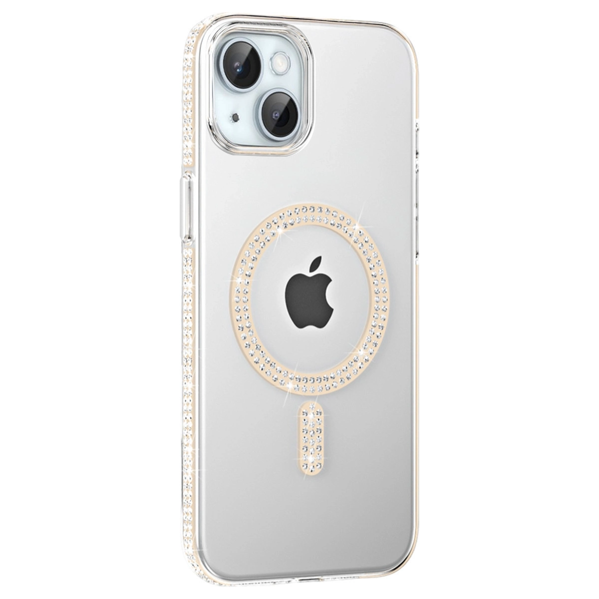 BUĞZ Joko  İphone 14 Move Taşlı Magsafe Kapak - Pembe