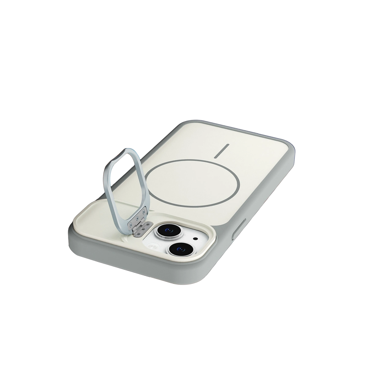 BUĞZ Joko  İphone 15 Pale Magsafe Standlı Kapak - Beyaz