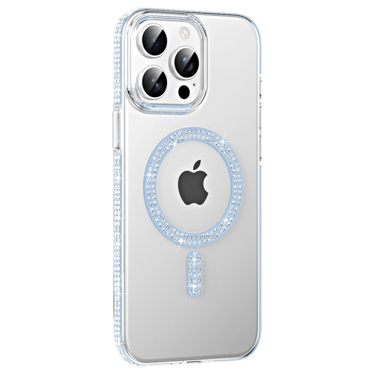BUĞZ Joko  İphone 15 Pro Move Taşlı Magsafe Kapak - Mavi