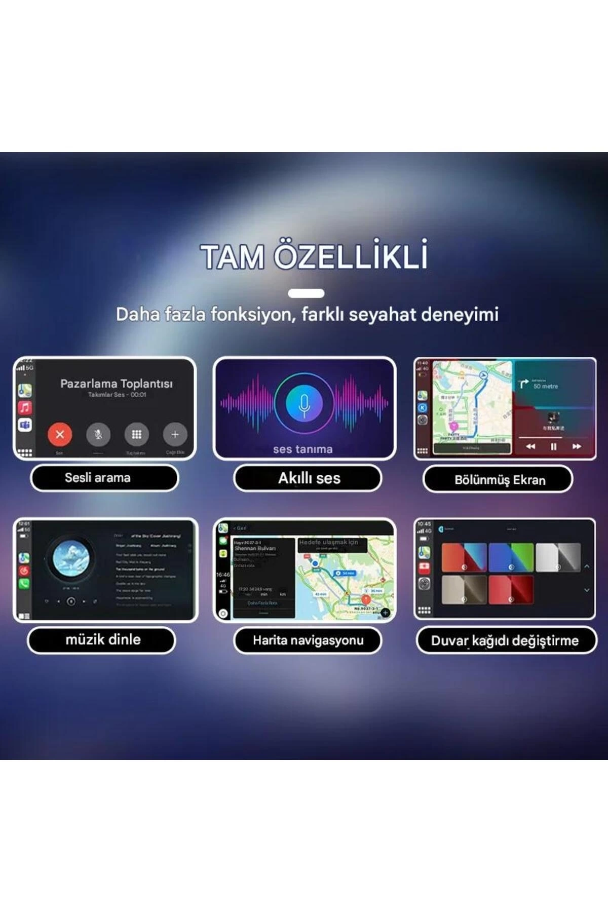 BUĞZ Kablosuz Android Auto/Car Play USB Dongle Cihazı