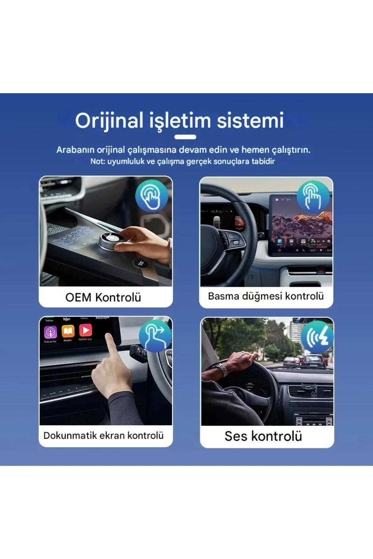 BUĞZ Kablosuz Android Auto/Car Play USB Dongle Cihazı
