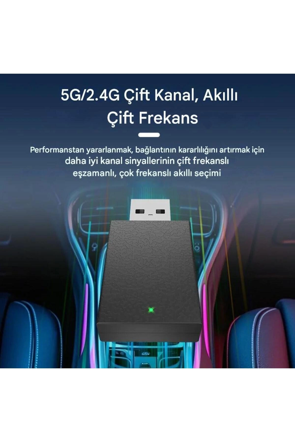 BUĞZ Kablosuz Android Auto/Car Play USB Dongle Cihazı