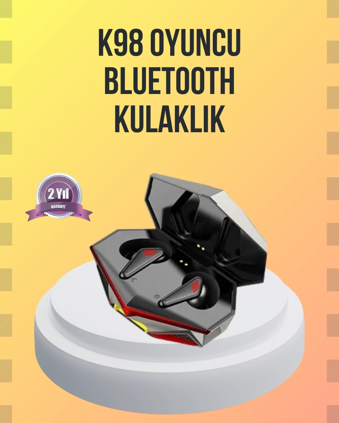 BUĞZ Kablosuz Bluetooth Gaming Kulaklık Suya Dayanıklı