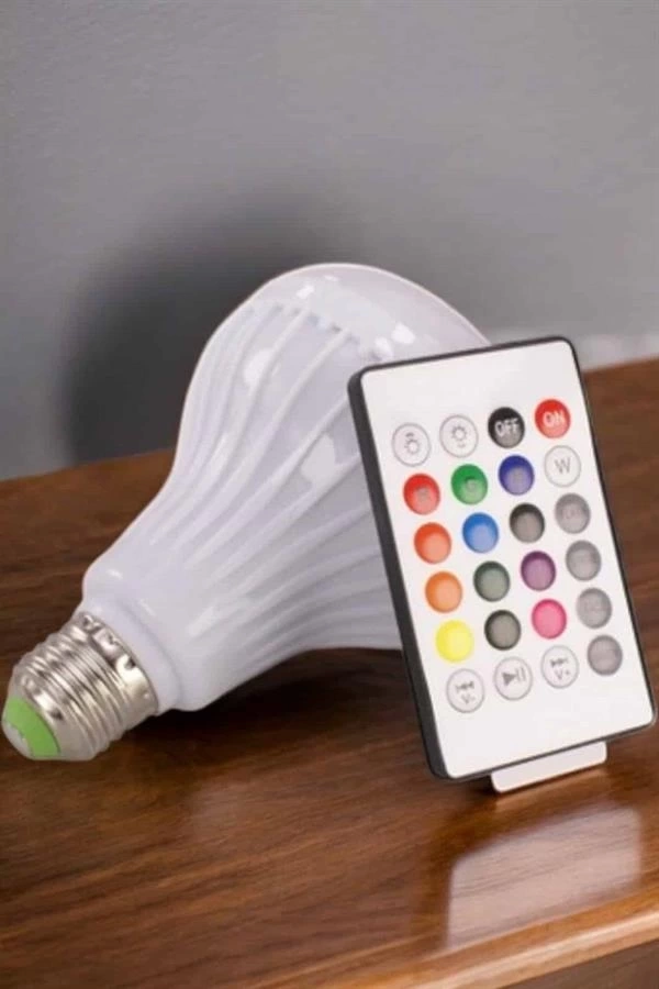 BUĞZ Kablosuz Bluetooth Hoparlör Led Lamba