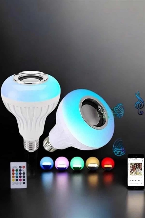 BUĞZ Kablosuz Bluetooth Hoparlör Led Lamba