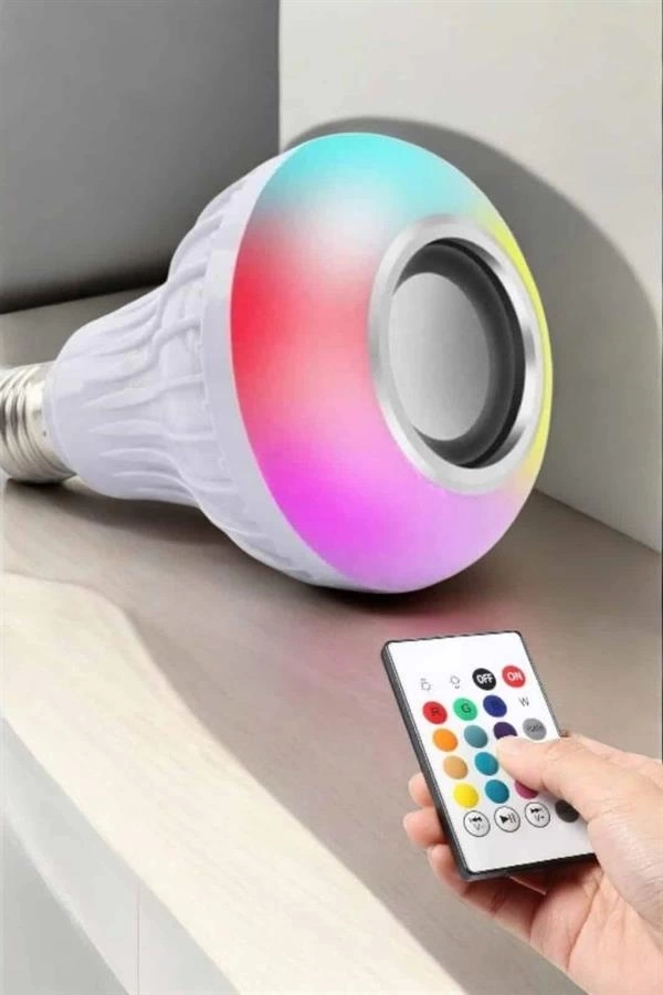 BUĞZ Kablosuz Bluetooth Hoparlör Led Lamba