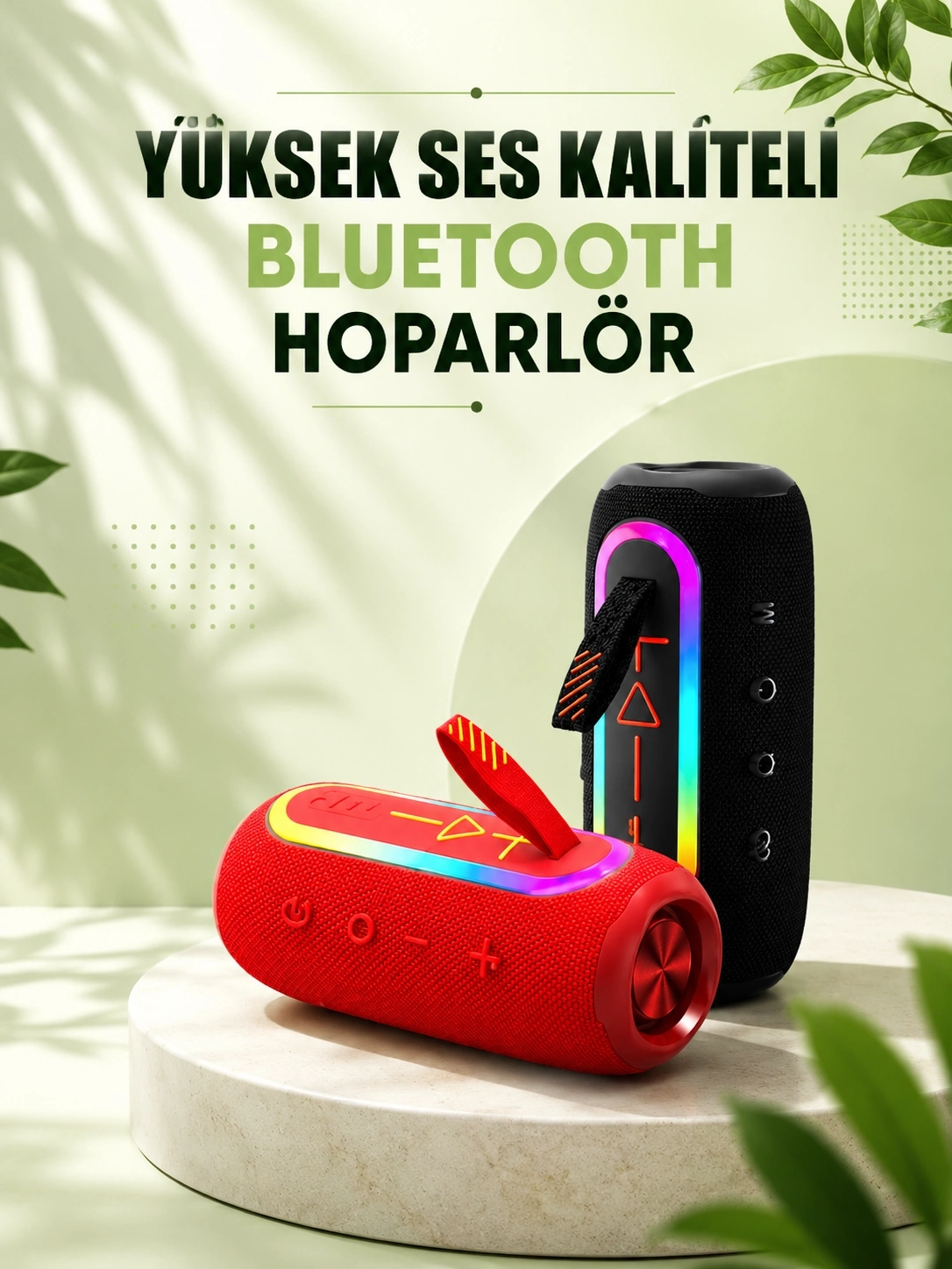 BUĞZ Kablosuz Bluetooth Hoparlör Uzun Pil Ömrü Taşınabilir