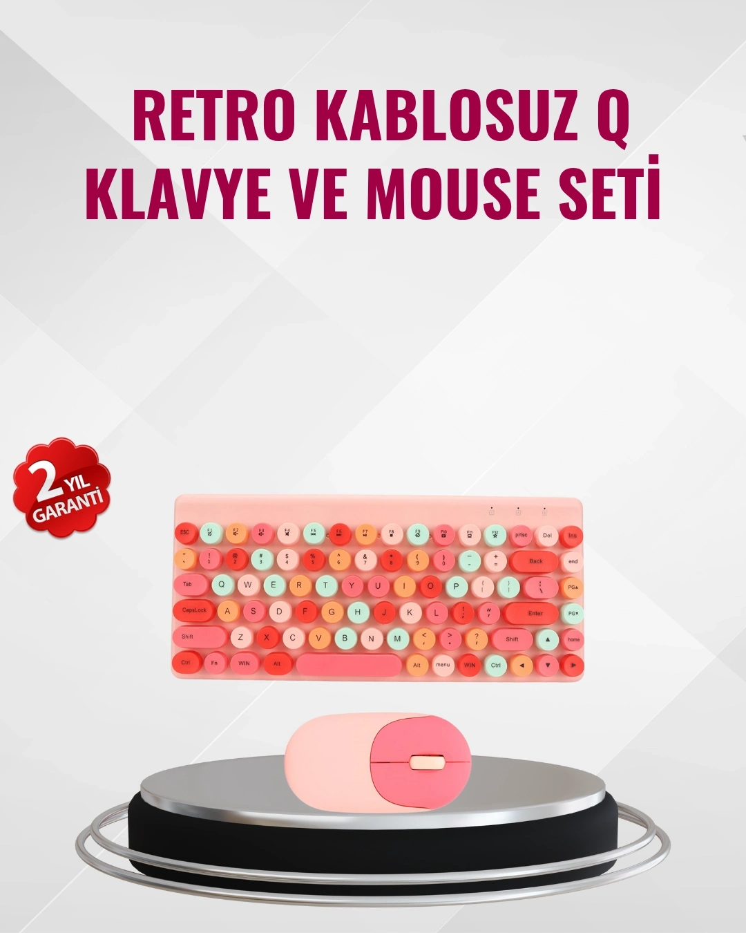 BUĞZ Kablosuz Bluetooth Klavye – Çoklu Cihaz Desteği, Akıllı Güç Tasarrufu