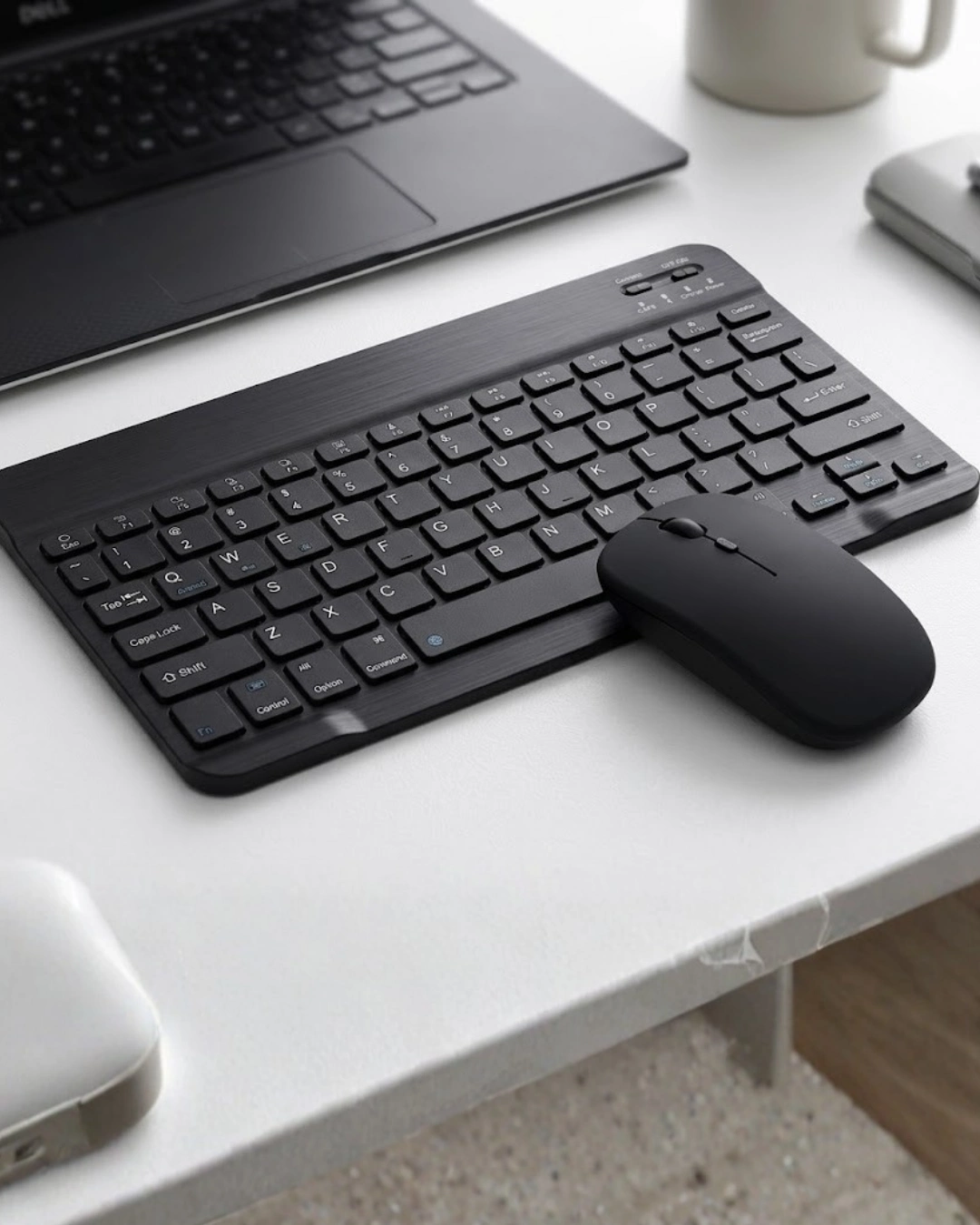 BUĞZ Kablosuz Bluetooth Klavye Mouse Seti Wireless Sessiz İnce Tasarım Çoklu Uyumlu