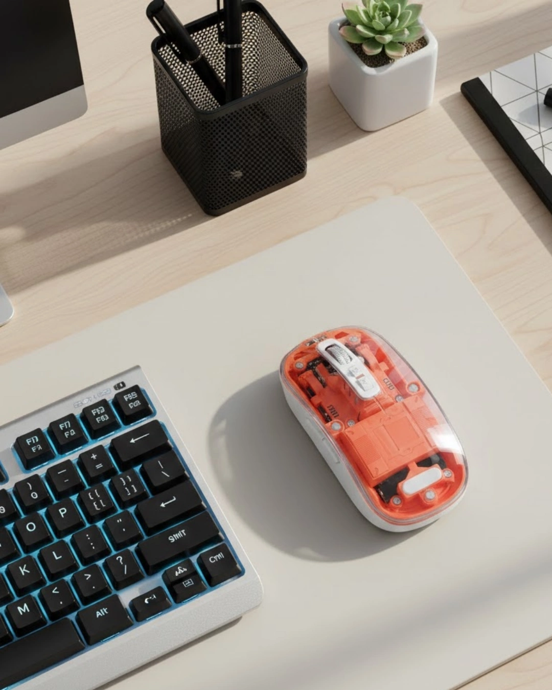 BUĞZ Kablosuz Bluetooth Mouse Şık ve Sessiz Ofis Tasarımı