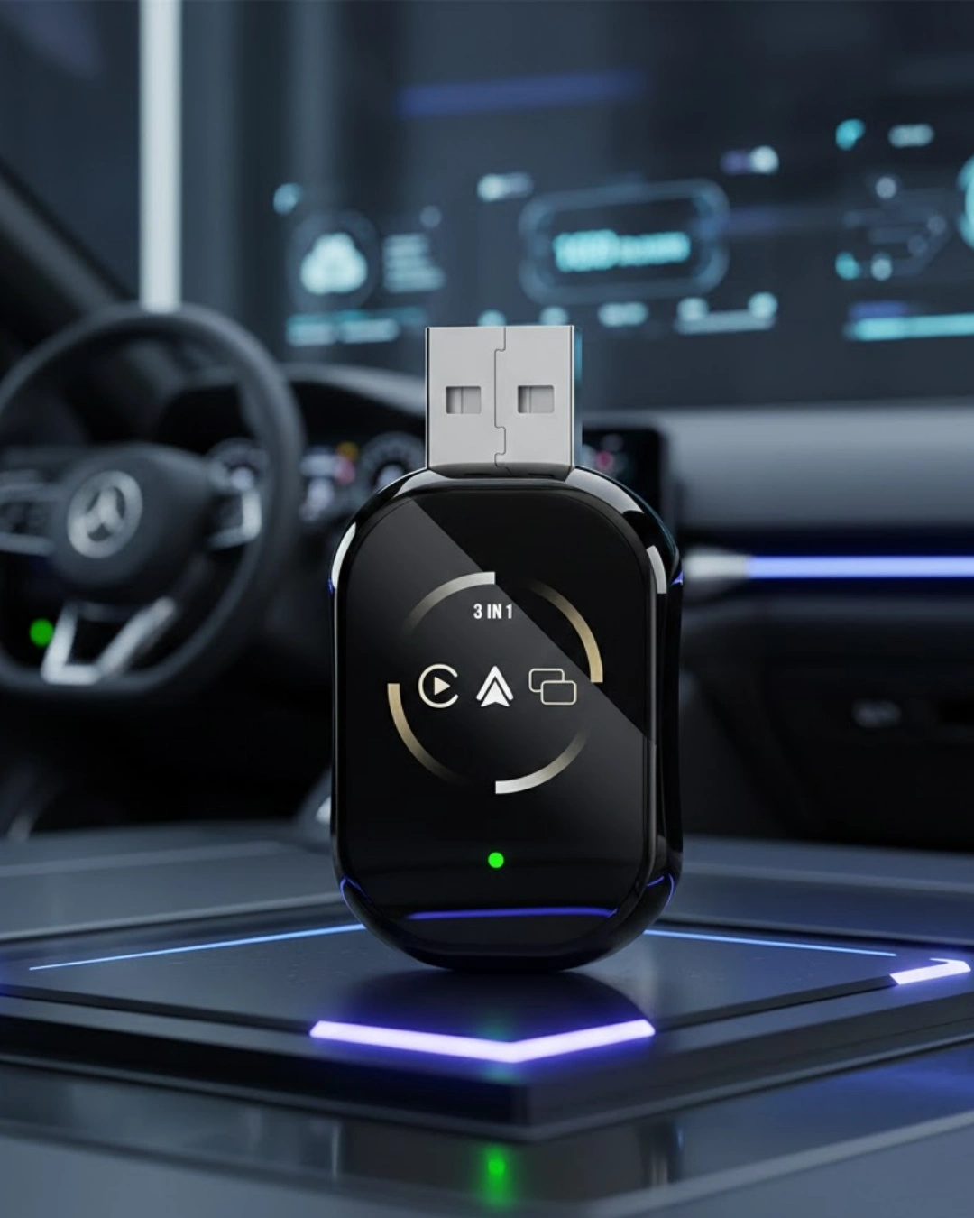 BUĞZ Kablosuz CarPlay ve Android Auto Adaptörü Tak Çalıştır Kullanım