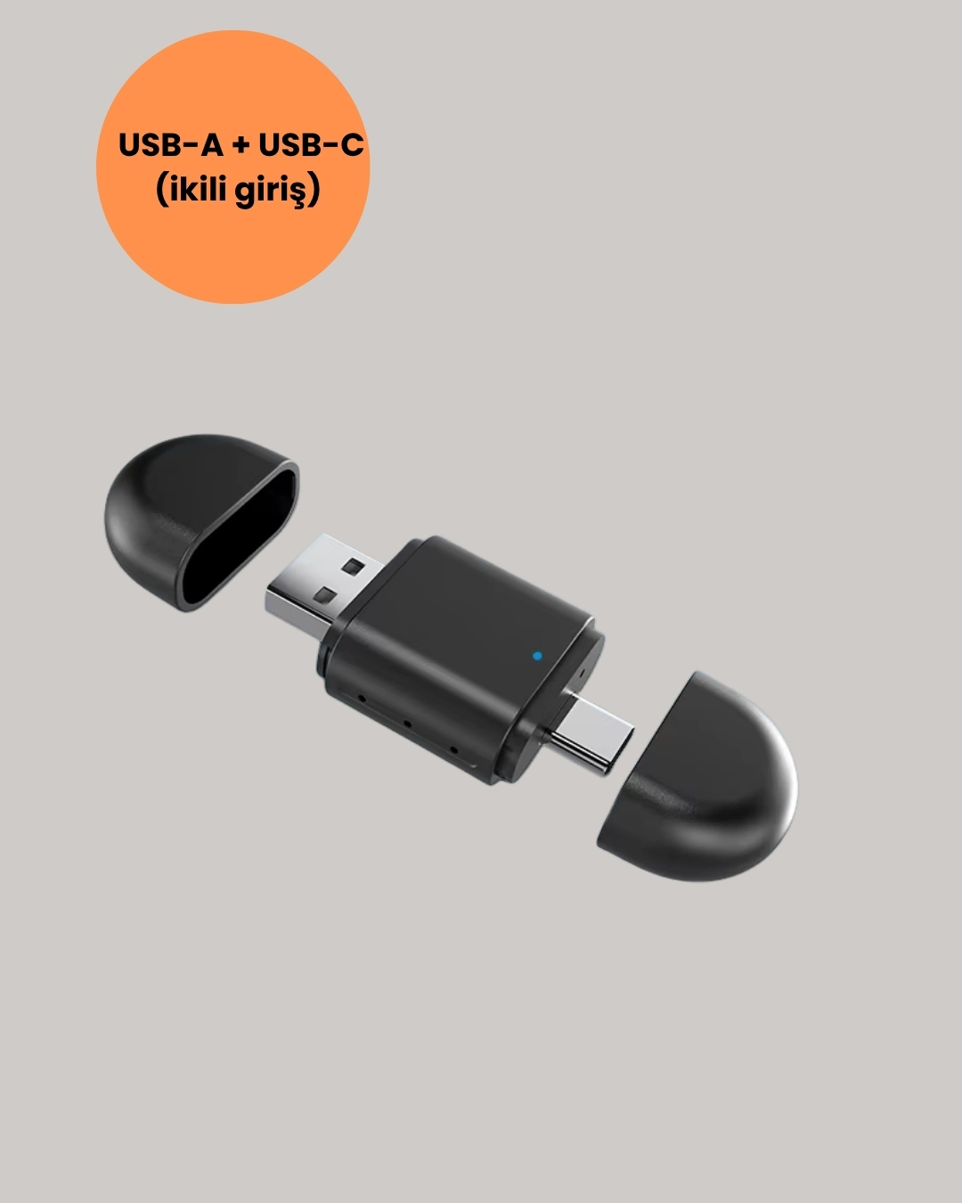 BUĞZ Kablosuz CarPlay ve Android Auto Dönüştürücü – USB-A & Type-C Girişli Akıllı Adaptör