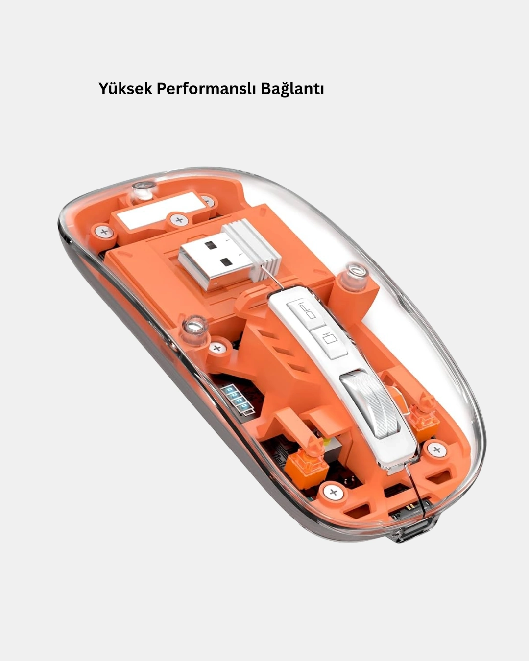 BUĞZ Kablosuz Çift Modlu Mouse – Bluetooth 5.0 + 2.4GHz