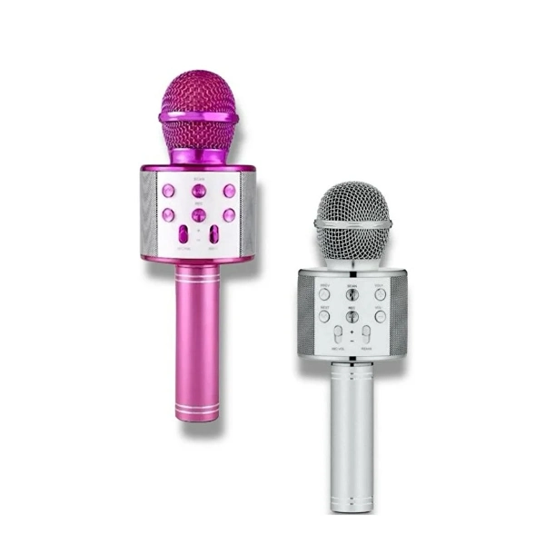 BUĞZ KABLOSUZ HOPARLÖRLÜ BLUETOOTH KARAOKE MİKROFONU
