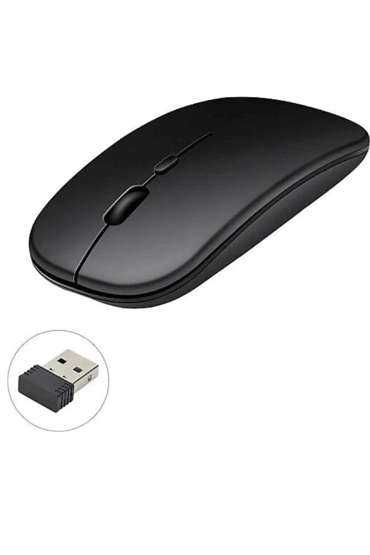 BUĞZ Kablosuz Mouse Fare Şarjlı Bluetooth Wireless Çift Modlu Sessiz