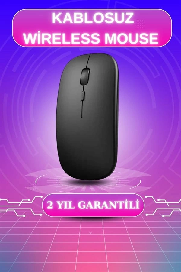 BUĞZ Kablosuz Mouse Fare Şarjlı Bluetooth Wireless Çift Modlu Sessiz BUĞZ Kablosuz Mouse Fare Şarjlı Bluetooth Wireless Çift Modlu Sessiz