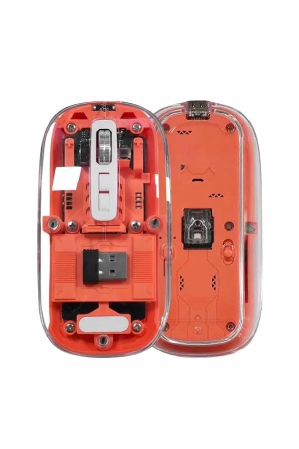 BUĞZ Kablosuz Mouse Fare Şarjlı Bluetooth Wireless Çift Modlu Sessiz