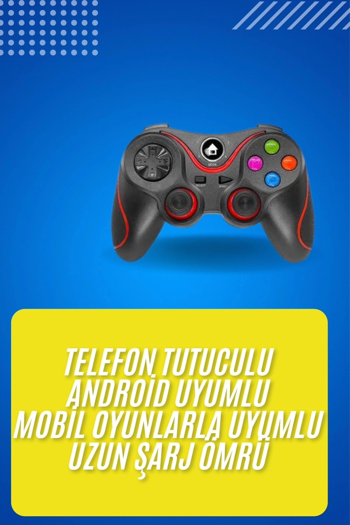 BUĞZ Kablosuz Oyun Kolu Bluetooth Joystick Gamepad Android Uyumlu BUĞZ Kablosuz Oyun Kolu Bluetooth Joystick Gamepad Android Uyumlu