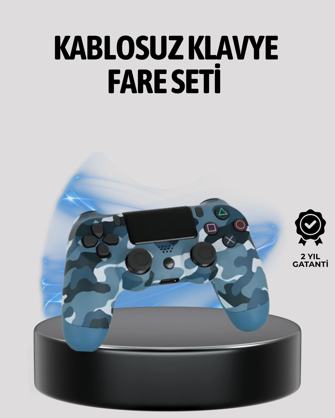 BUĞZ Kablosuz PS4 Controller Çift Motorlu Dayanıklı Gamepad