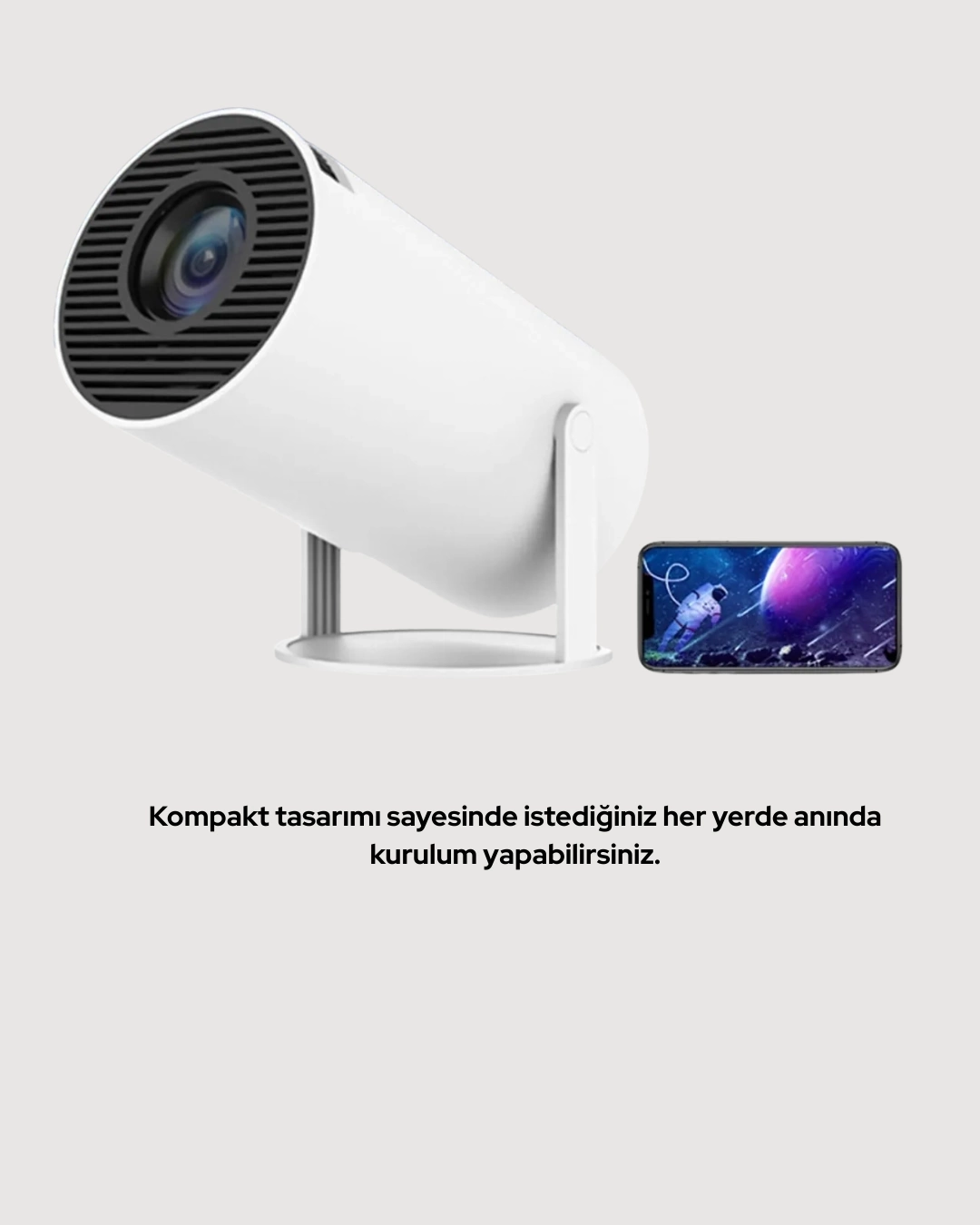 BUĞZ Kablosuz ve Kablolu Bağlantı Seçenekli Ev Tipi Projeksiyon