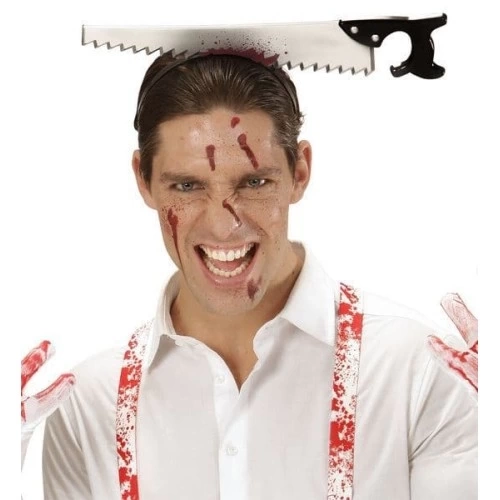 BUĞZ Kafaya Saplanmış Halloween Kanlı Testere Şaka Tacı