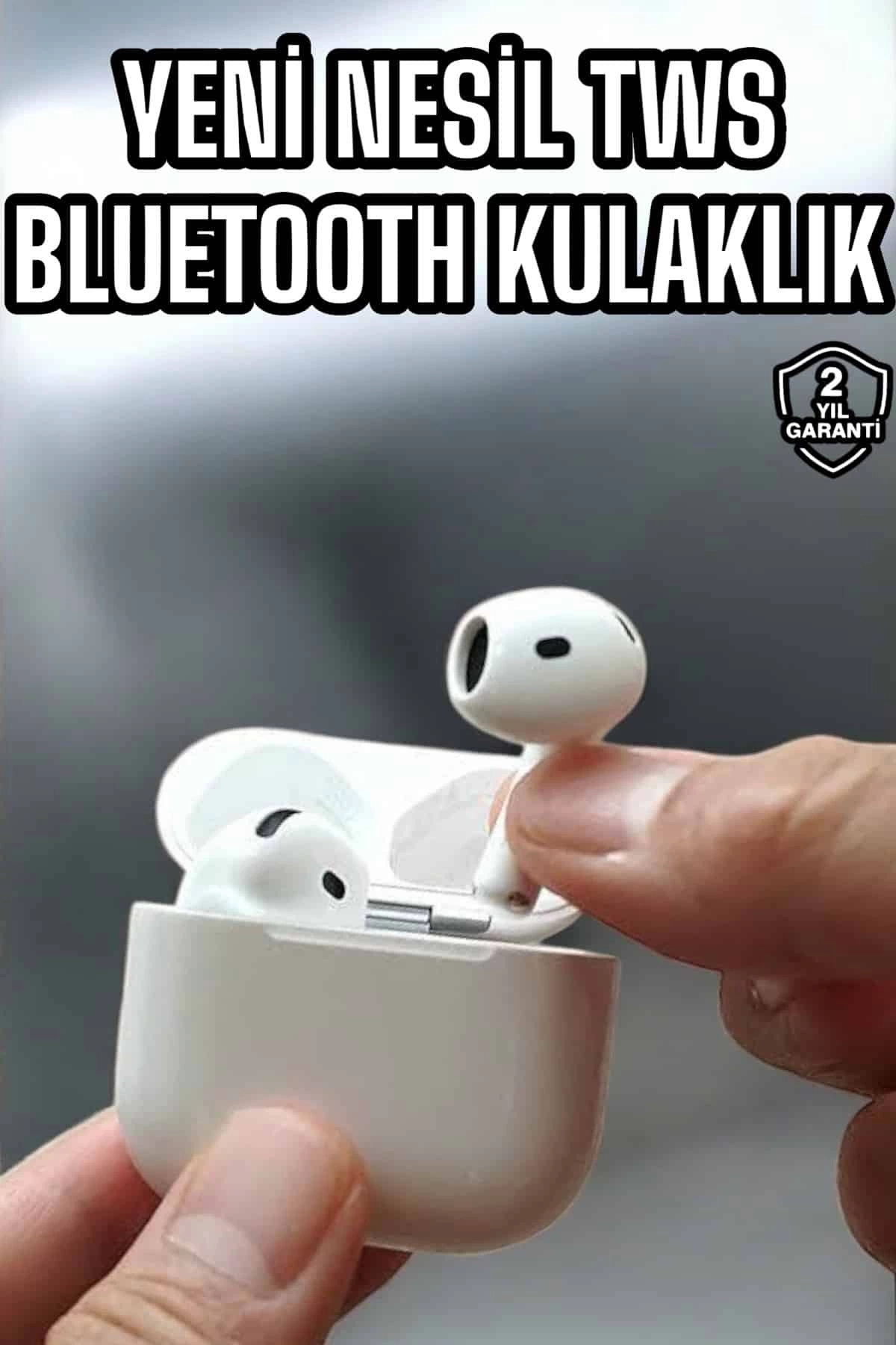BUĞZ Kaliteli Ucuz İOS ve Android Uyumlu TWS Bluetooth Kulaklık ANC Özelliği