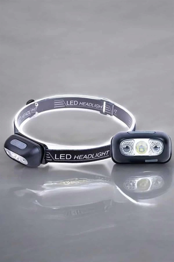BUĞZ Kamp Lambası Led Işık Kafa Lambası Balıkçı Lambası Ayarlanabilir